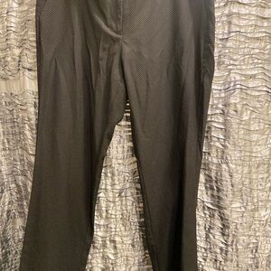New York & Company Black Pinstripe Ankle Dress Pants Size 12
